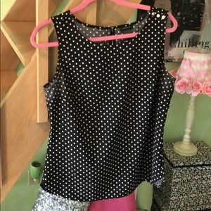 Ann Taylor Polka Dot Blouse